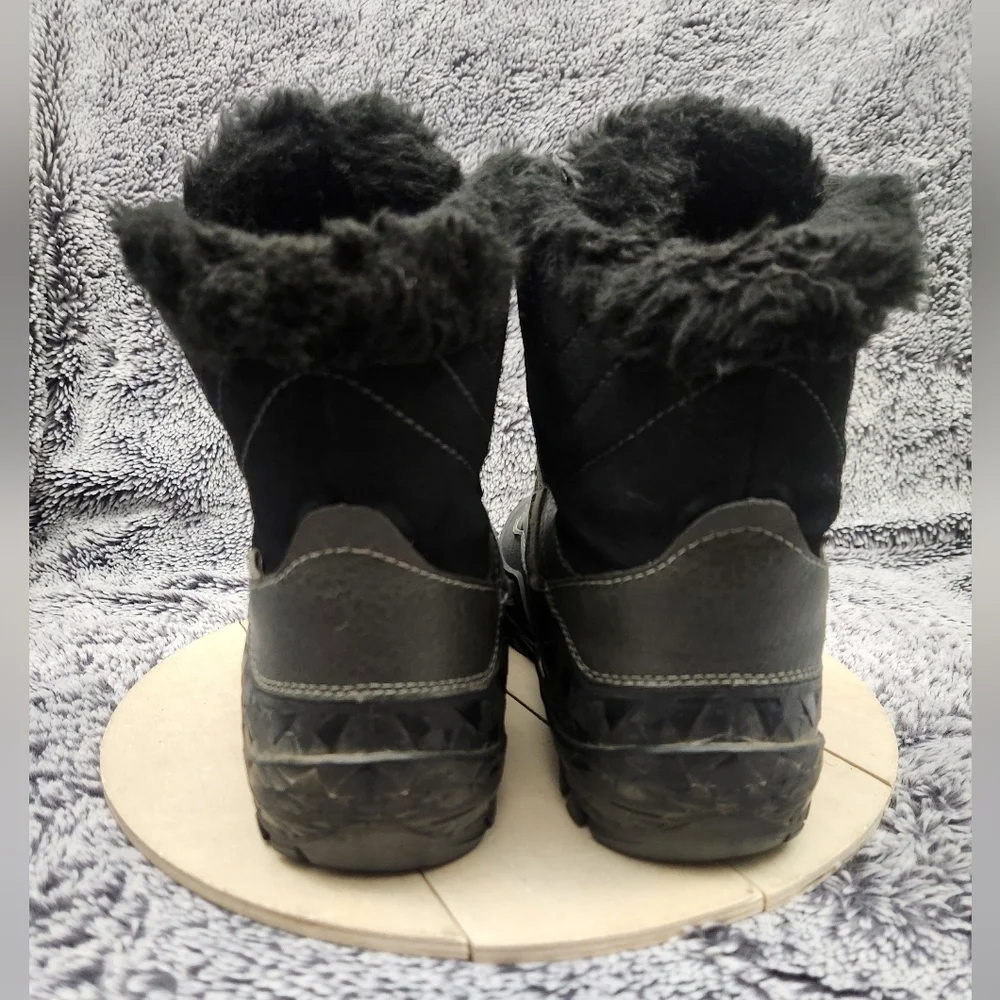 Merrell Winter Boots Womens Size 8 Black Snow Fleece Lined Insulated Waterproof